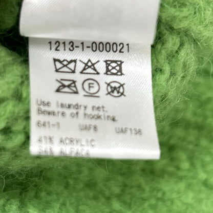 H BEAUTY KELLY Green Crewneck Knit Sweater Size MEDIUM