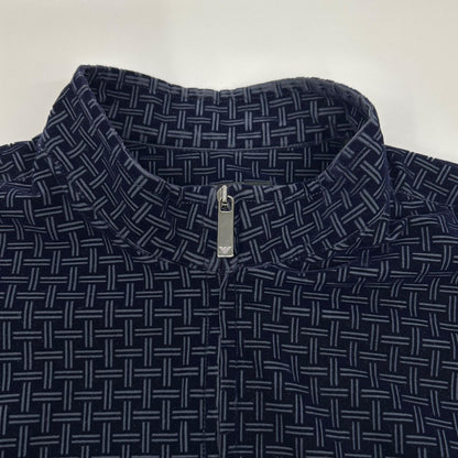 EMPORIOARMANI Navy Zip Up Blouson Polyester Size L