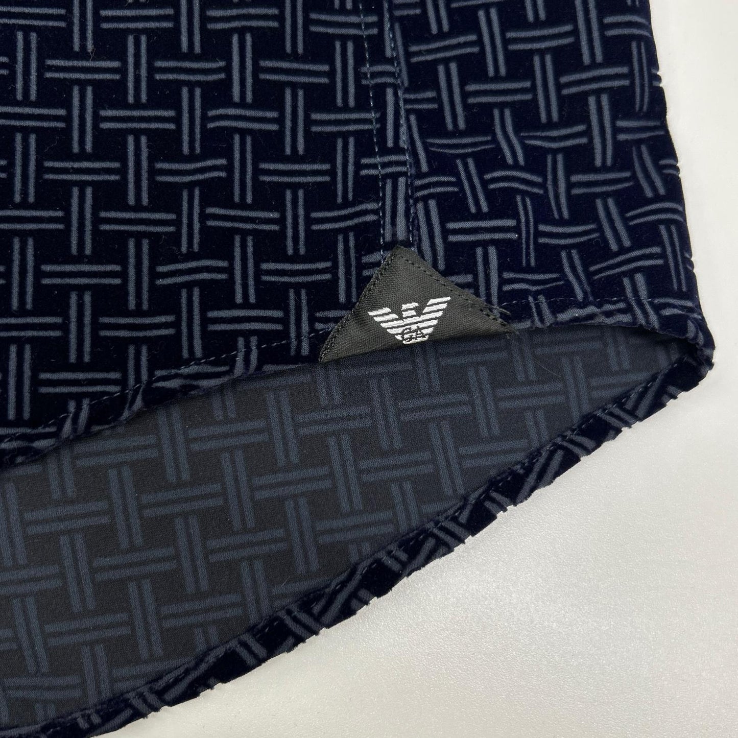 EMPORIOARMANI Navy Zip Up Blouson Polyester Size L