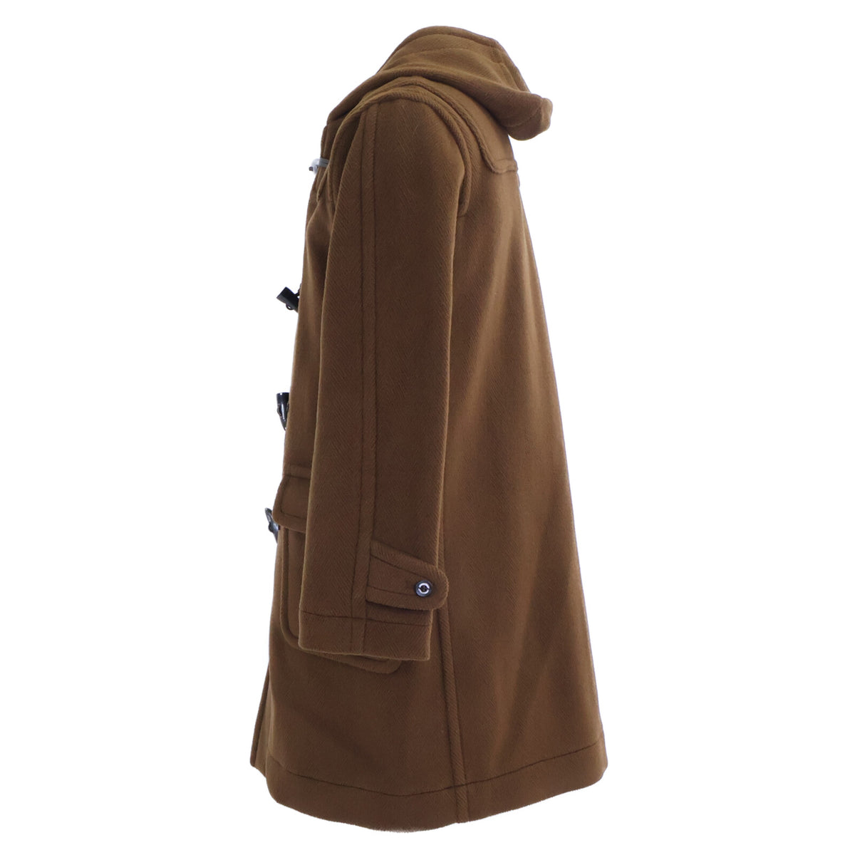 INVERTERE Wool Duffel Coat Brown Size 38