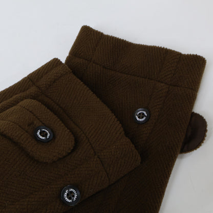 INVERTERE Wool Duffel Coat Brown Size 38