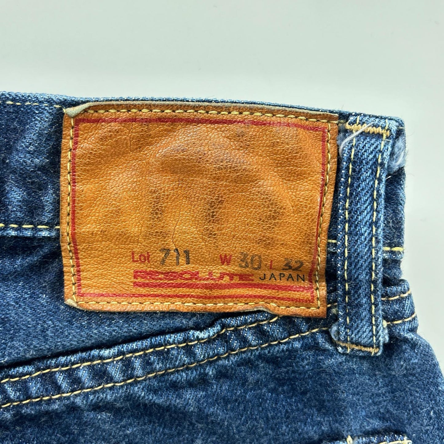 RESOLUTE 711 Indigo One Wash Denim Jeans Size 30/32