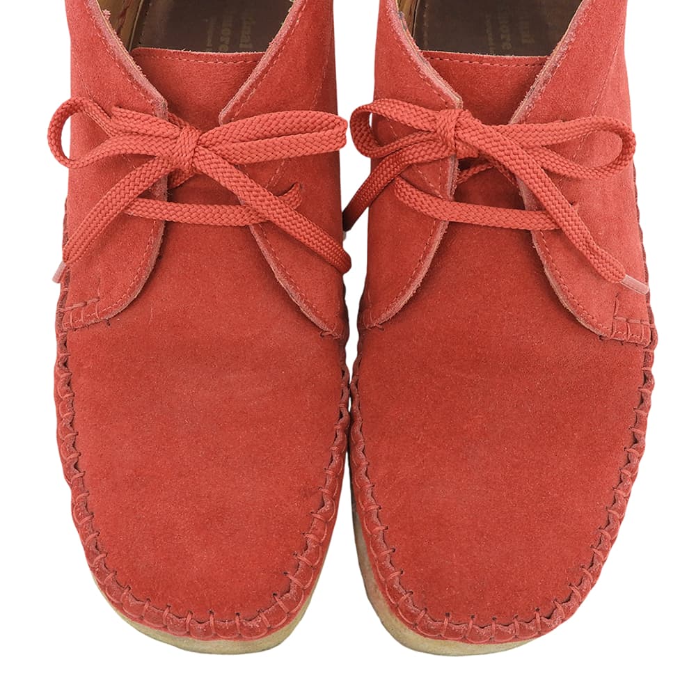 PADMORE & BARNES Willow Red Low-top Sneakers Suede Size 7