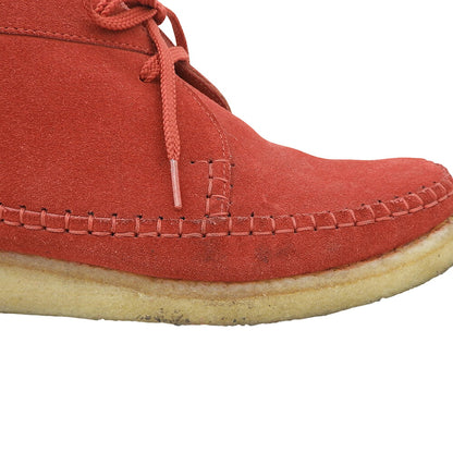 PADMORE & BARNES Willow Red Low-top Sneakers Suede Size 7