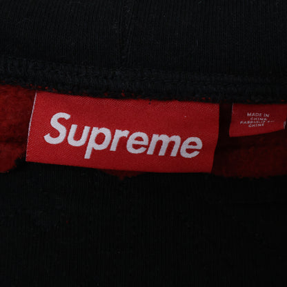 Supreme 26SS Cut Out Zip Up Hoodie Black/Red Size MEDIUM