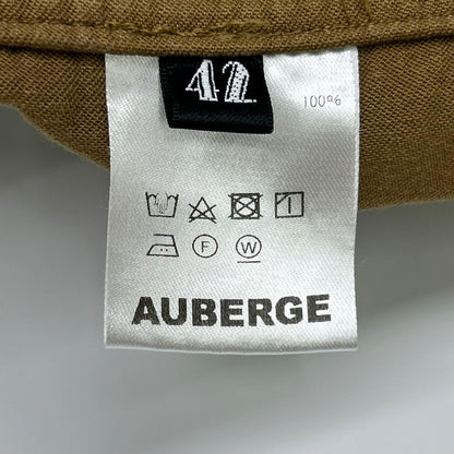AUBERGE CHARBON DEEP Brown Coverall Jacket Cotton Size 42