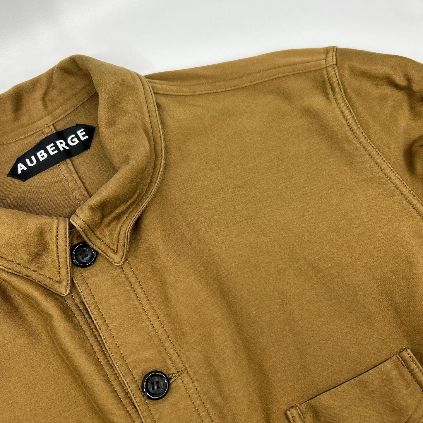 AUBERGE CHARBON DEEP Brown Coverall Jacket Cotton Size 42