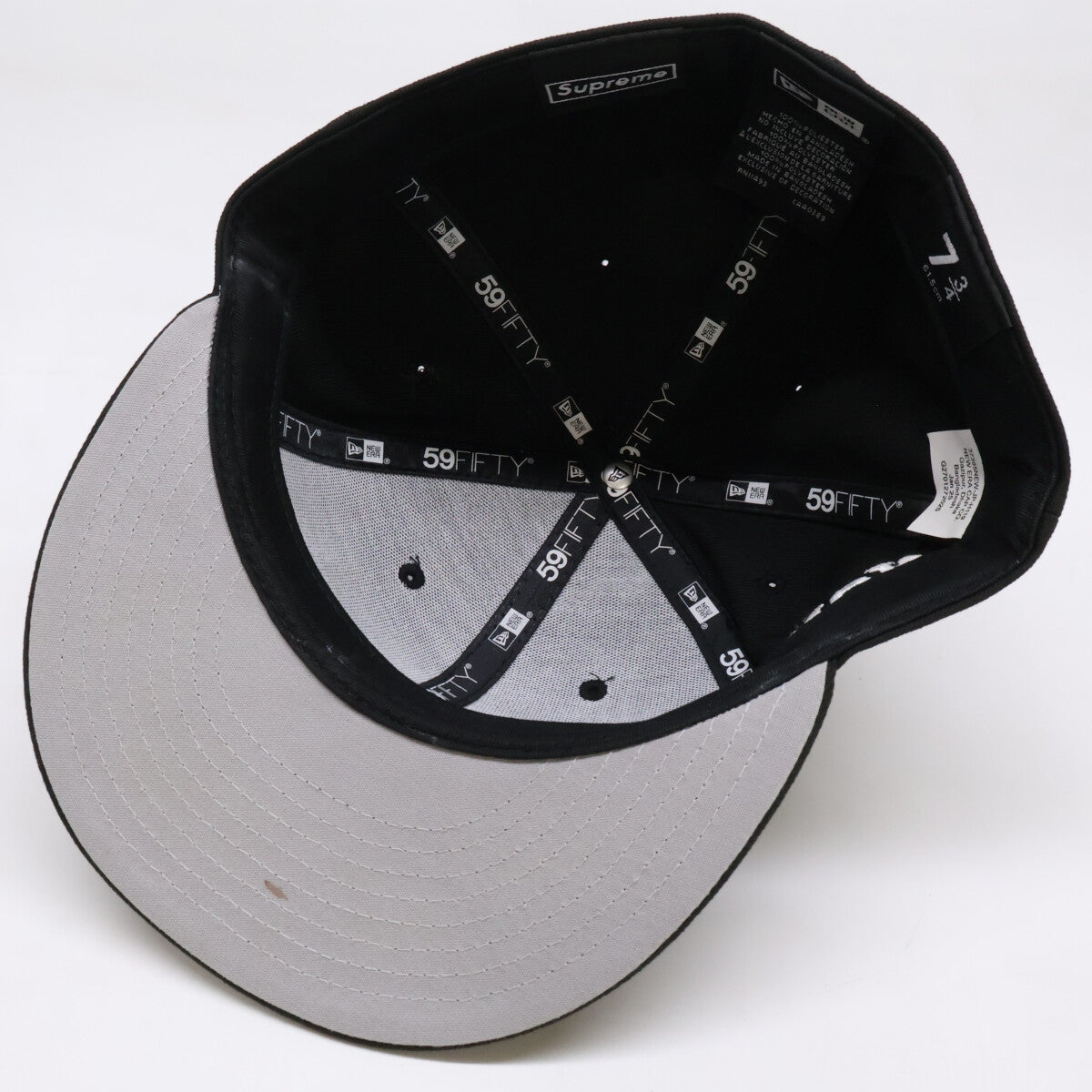 New Era SS25 Supreme 59FIFTY Homerun S Cap Black Size 61.5CM
