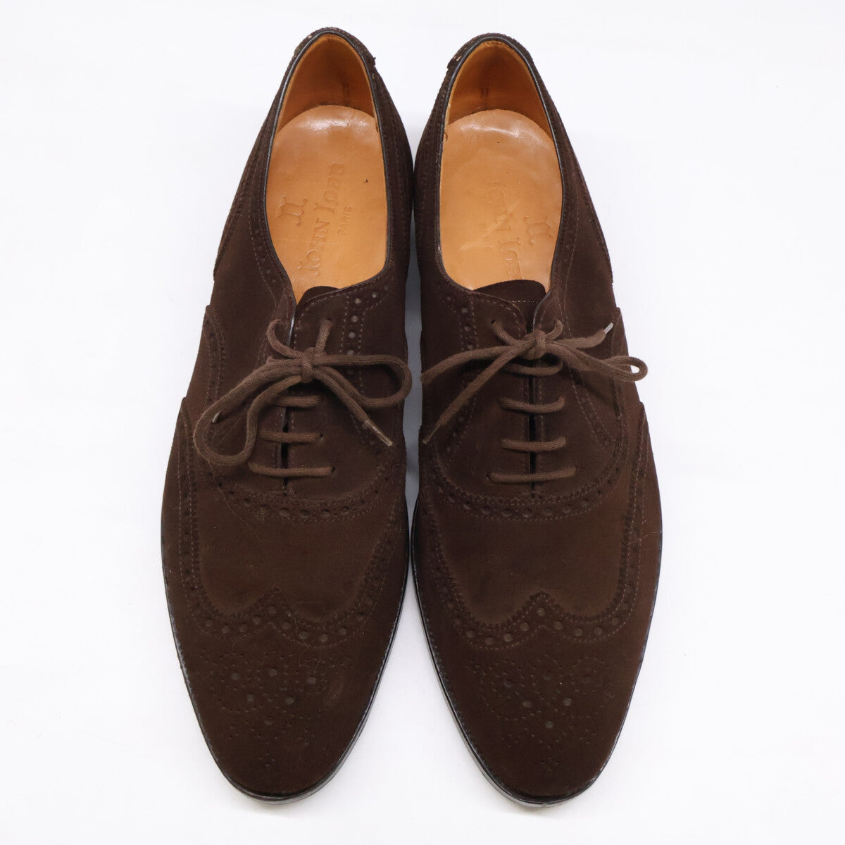 JOHN LOBB Marshall Suede Wingtip Dark Brown Sneakers Size 8E