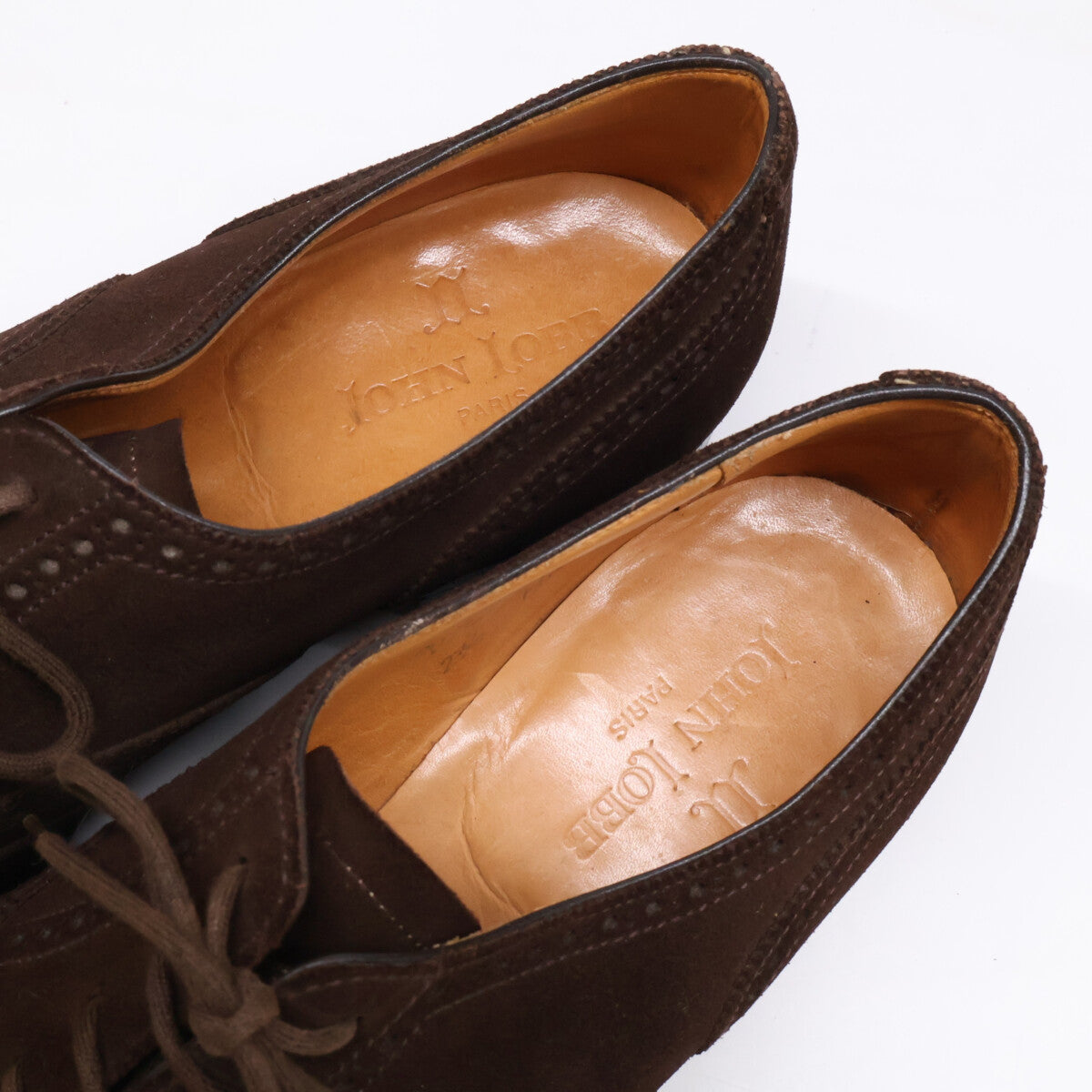 JOHN LOBB Marshall Suede Wingtip Dark Brown Sneakers Size 8E