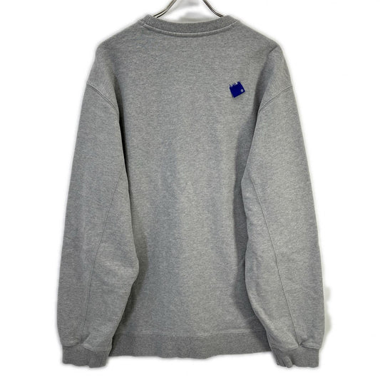 ADER error Gray Crewneck Cotton Sweatshirt Size XL