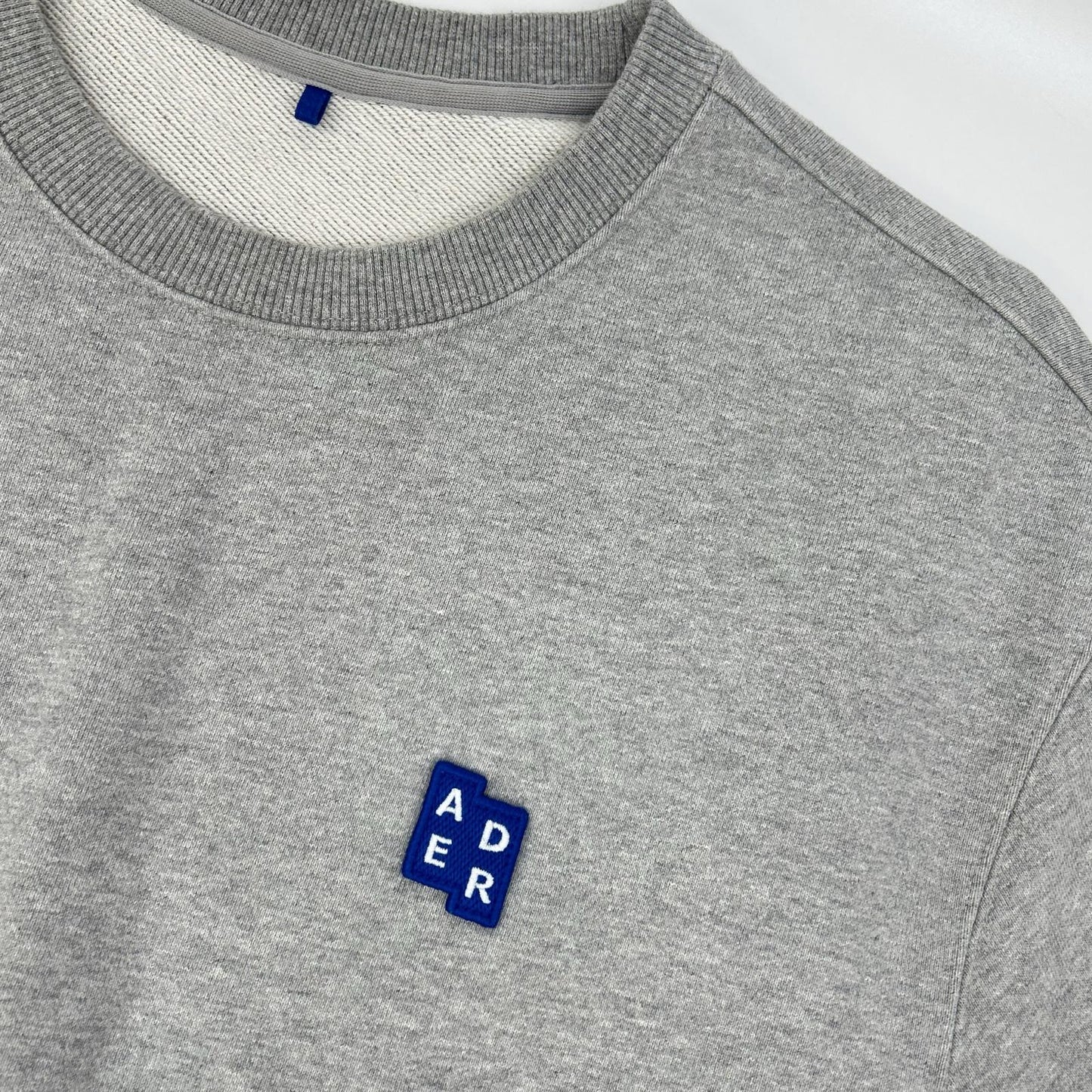 ADER error Gray Crewneck Cotton Sweatshirt Size XL