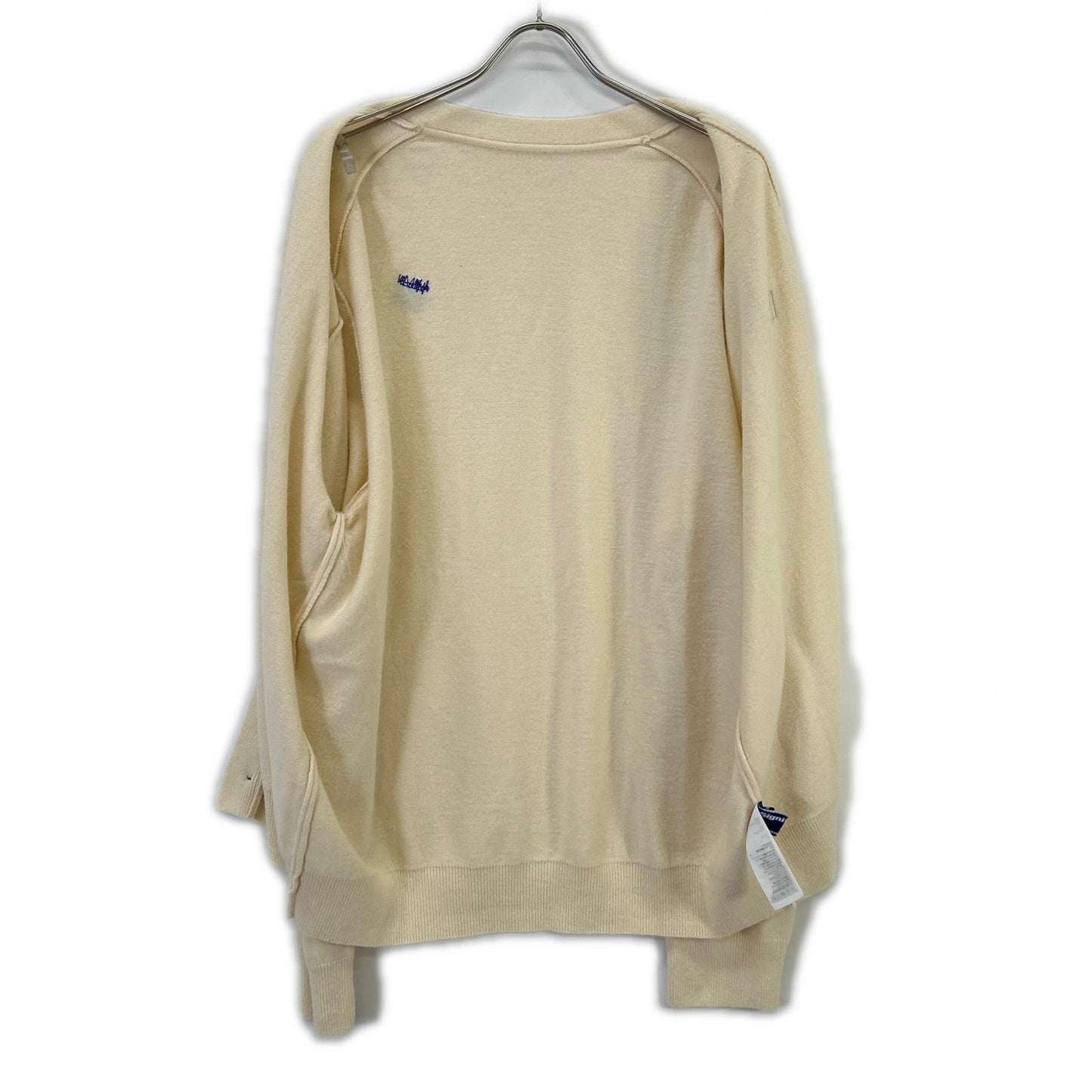 ADER error Oatmeal Wool Signature Cardigan Size XL