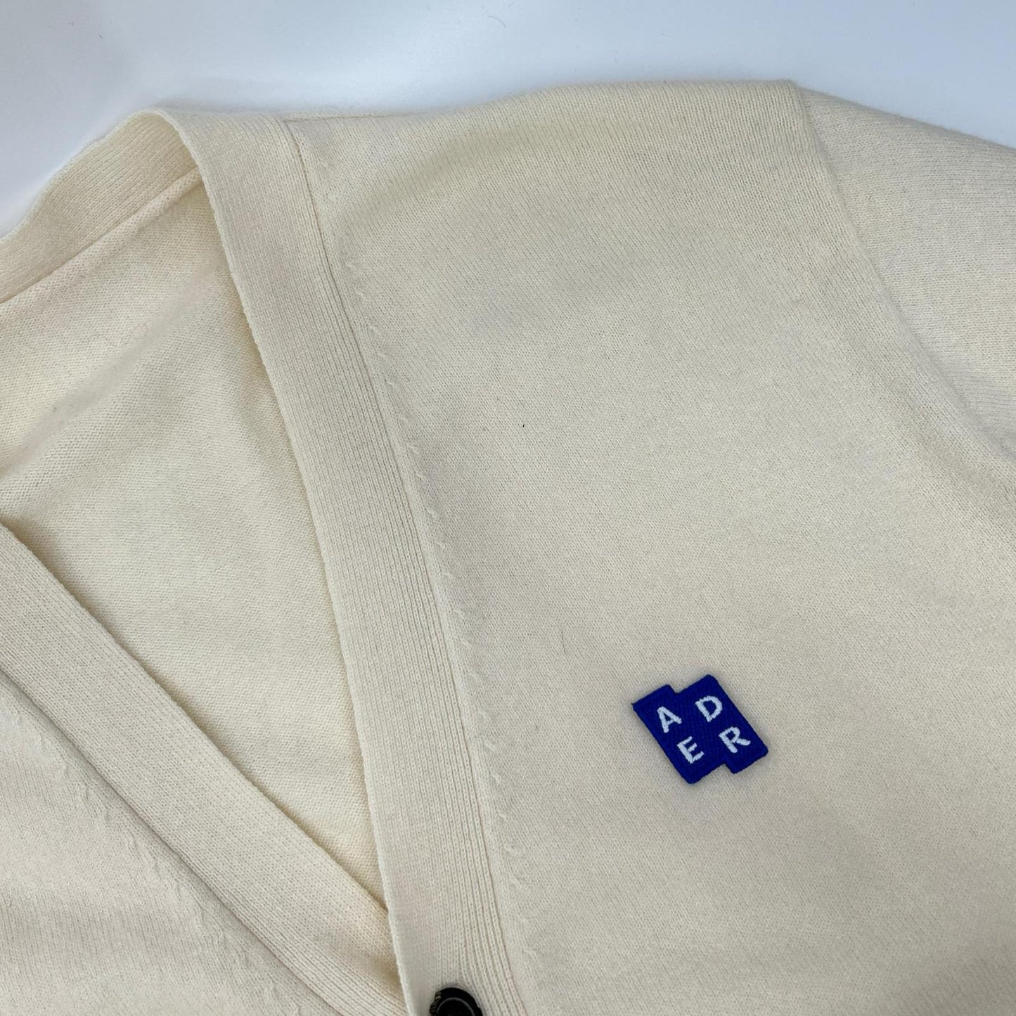 ADER error Oatmeal Wool Signature Cardigan Size XL