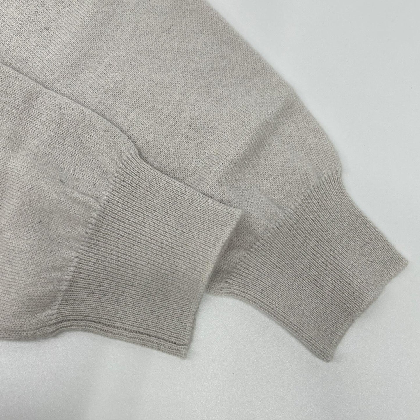 FEDELI Light Gray Cashmere Slim Turtleneck Sweater Size 48