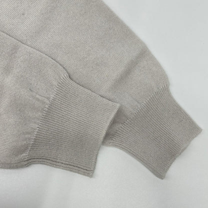 FEDELI Light Gray Cashmere Slim Turtleneck Sweater Size 48
