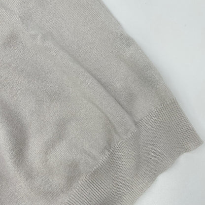 FEDELI Light Gray Cashmere Slim Turtleneck Sweater Size 48