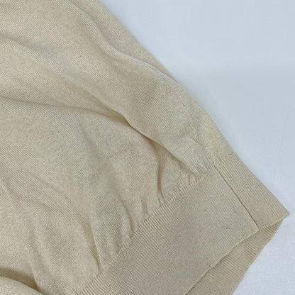 LANEUS Ivory Silk Cashmere Turtleneck Sweater Size 46