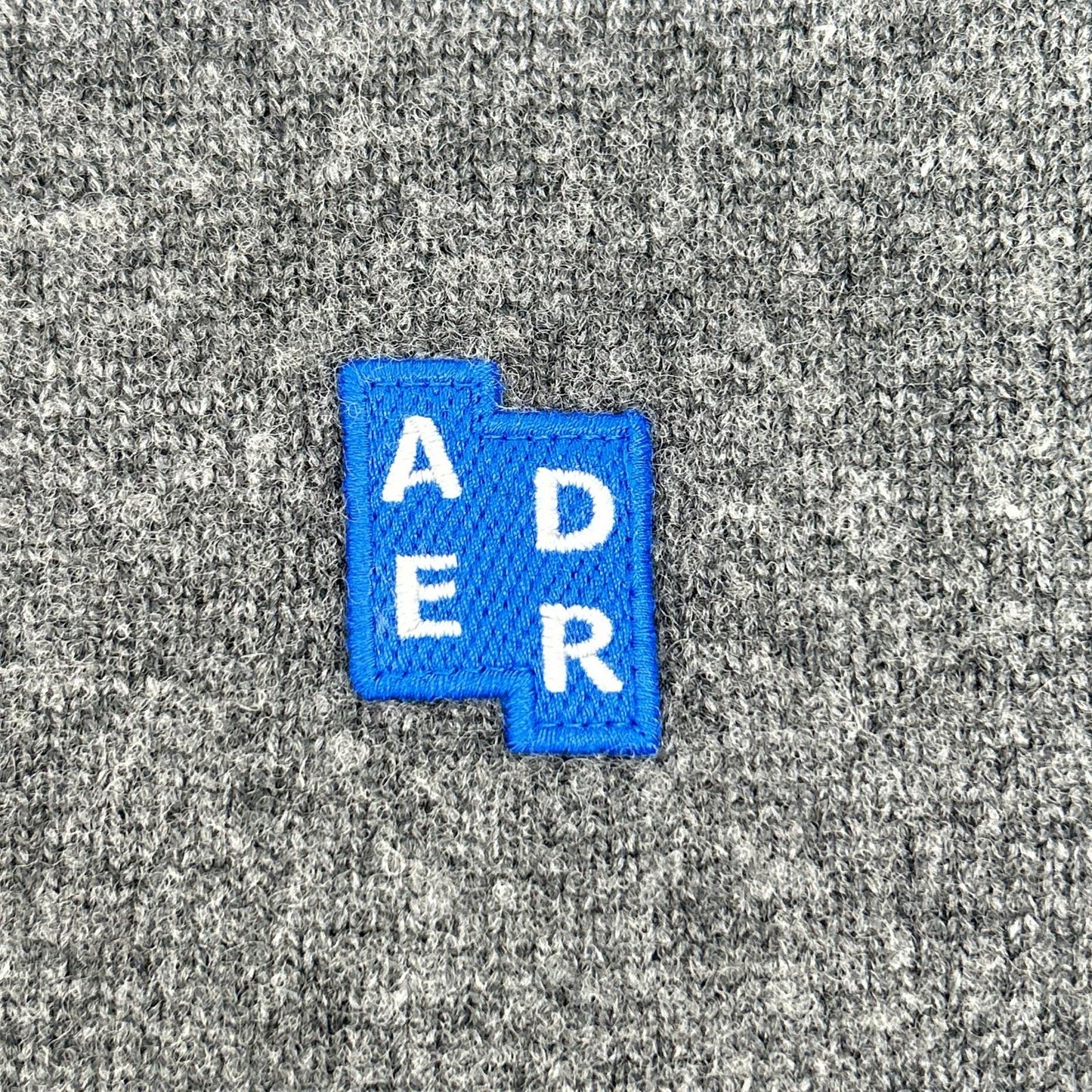 ADER error Dark Gray Wool Signature Crewneck Sweater Size XL