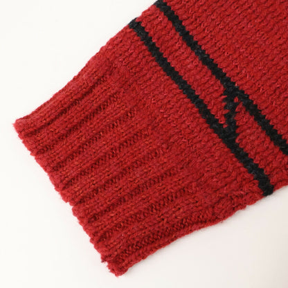 POLO RALPH LAUREN xNAIOMI Linen Cashmere Sweater Red Size XL