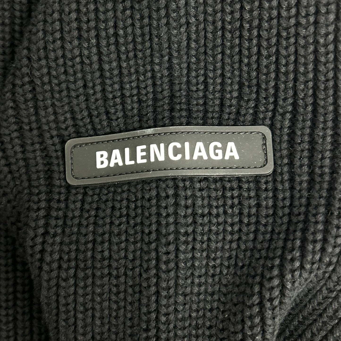 BALENCIAGA Black White Layered Knit T-Shirt Size 1