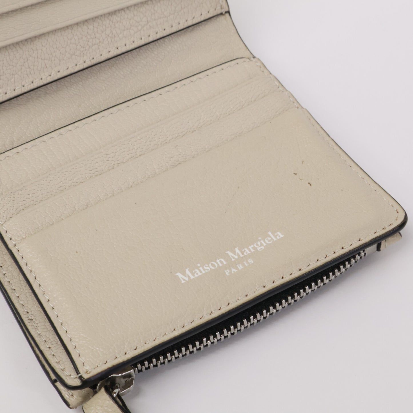 Maison Margiela Ivory Goat Leather ONE SIZE Wallet Size ONE SIZE