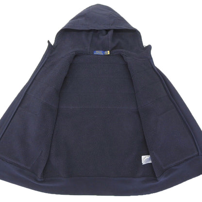 RALPHLAUREN Navy Hybrid Full Zip Hoodie Jacket Size M