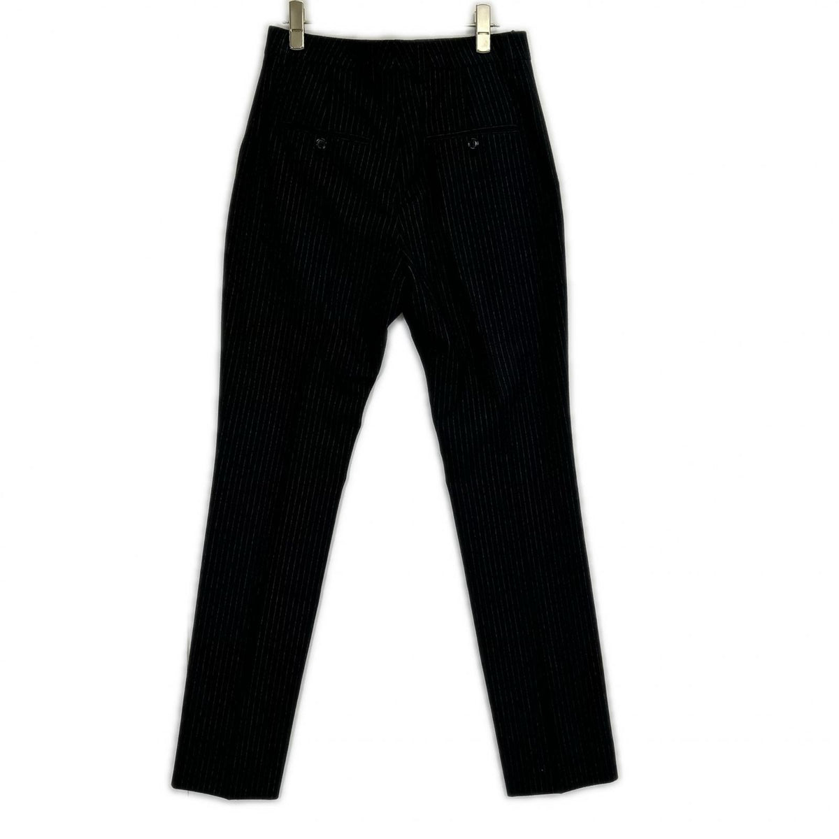 CELINE 22AW Hedi Slimane Flannel Flare Stripe Pants Size 46