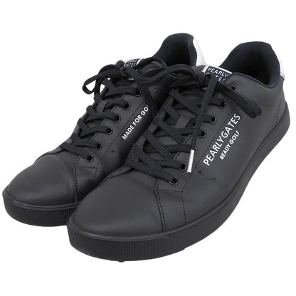 PEARLY GATES Golf Sneakers Navy Synthetic Leather Size 27.5