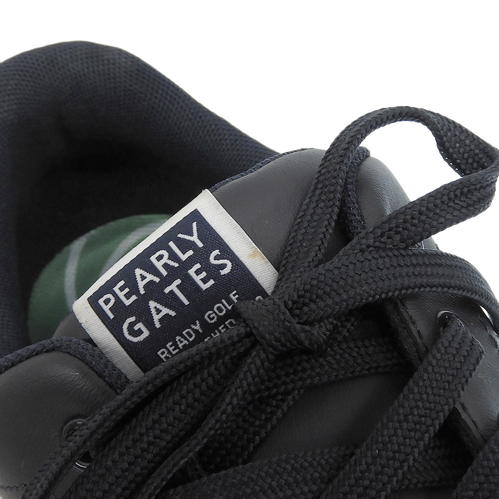PEARLY GATES Golf Sneakers Navy Synthetic Leather Size 27.5
