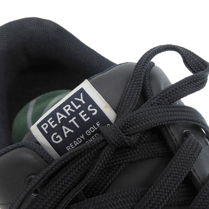 PEARLY GATES Golf Sneakers Navy Synthetic Leather Size 27.5