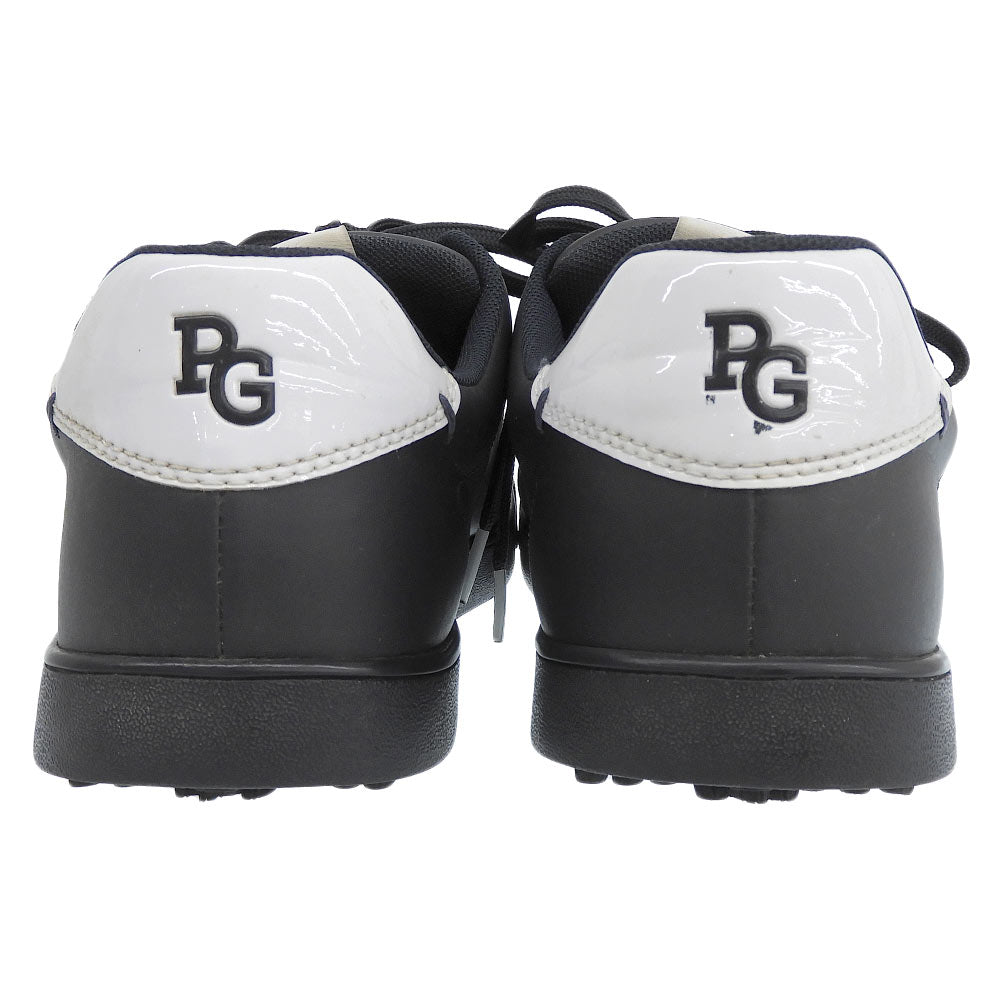 PEARLY GATES Golf Sneakers Navy Synthetic Leather Size 27.5
