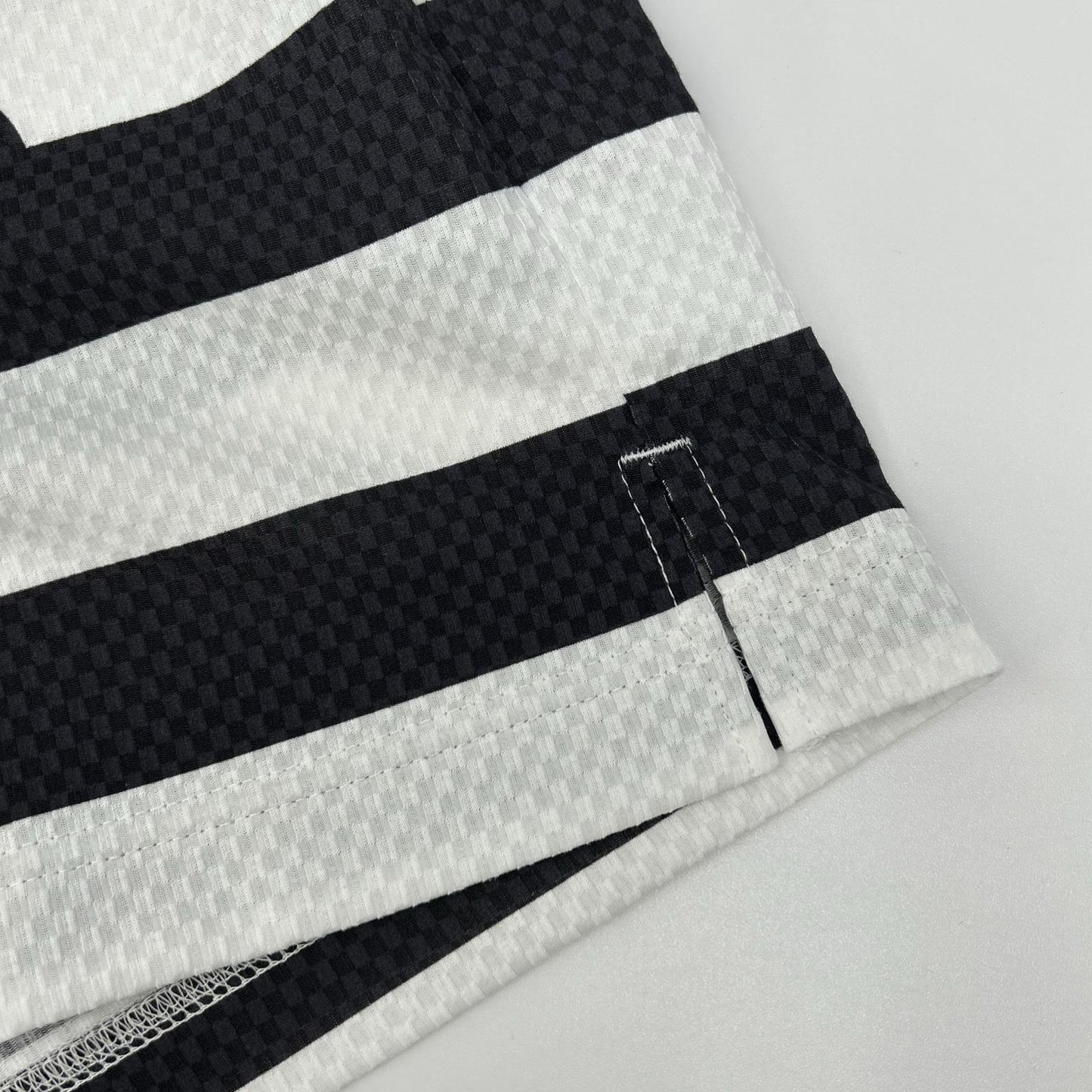 PEARLY GATES Tricool Seersucker White/Black Poly Size 5