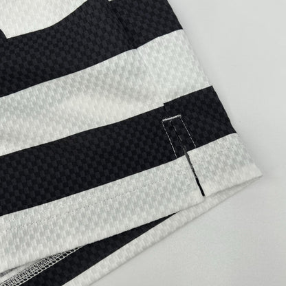 PEARLY GATES Tricool Seersucker White/Black Poly Size 5