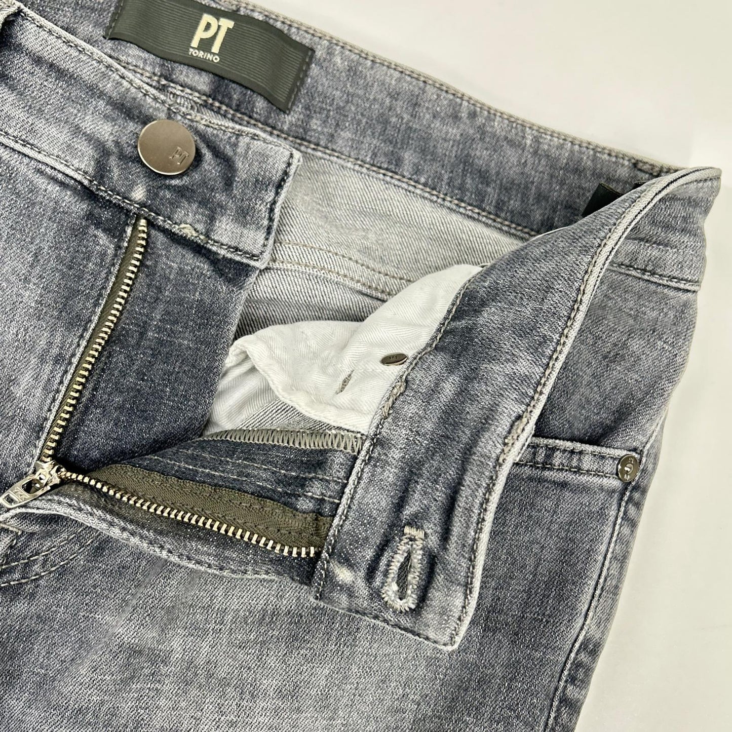 PT TORINO Swing Denim Jeans Gray Cotton Size 30