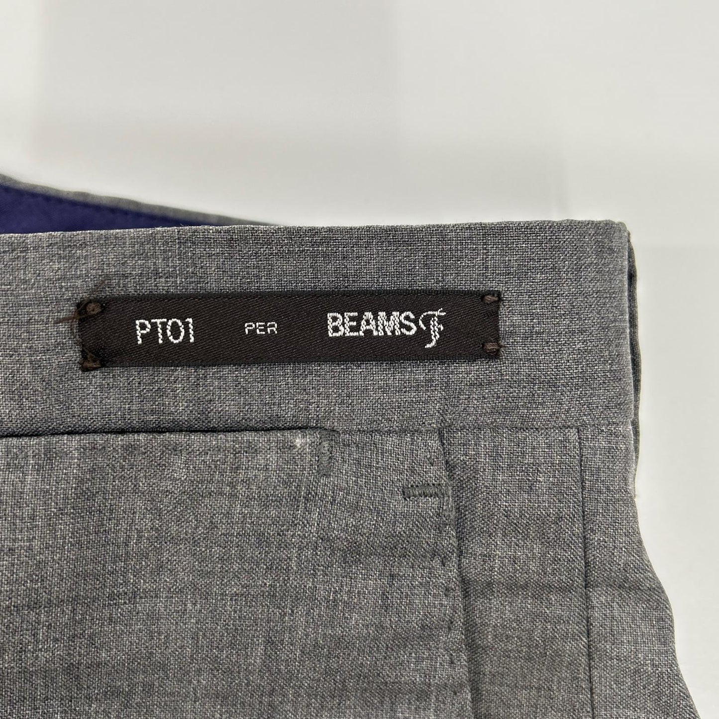 Per BEAMSF EVO FIT Wool Slacks Gray Size 46