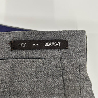 Per BEAMSF EVO FIT Wool Slacks Gray Size 46