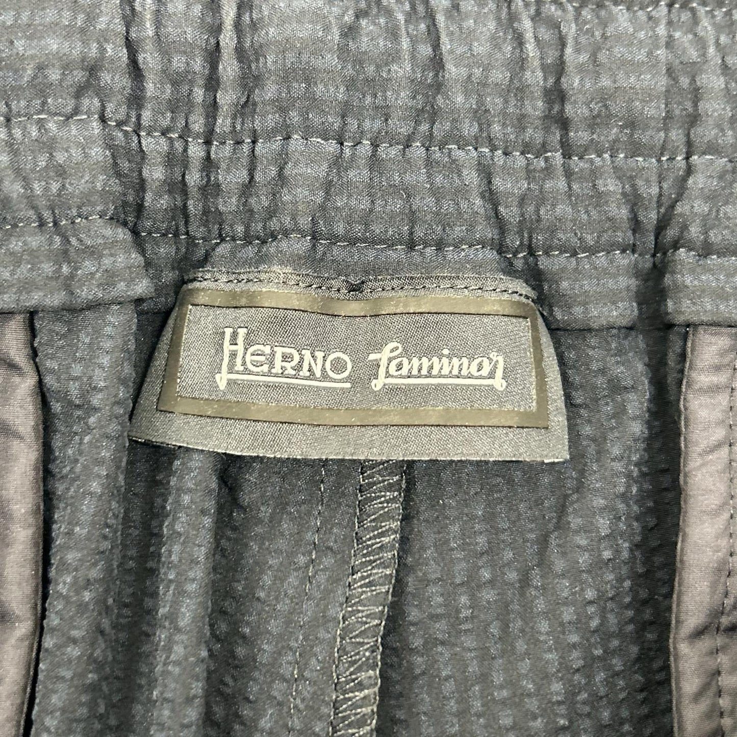 HERNO Laminar Easy Pants Navy Polyester Size S
