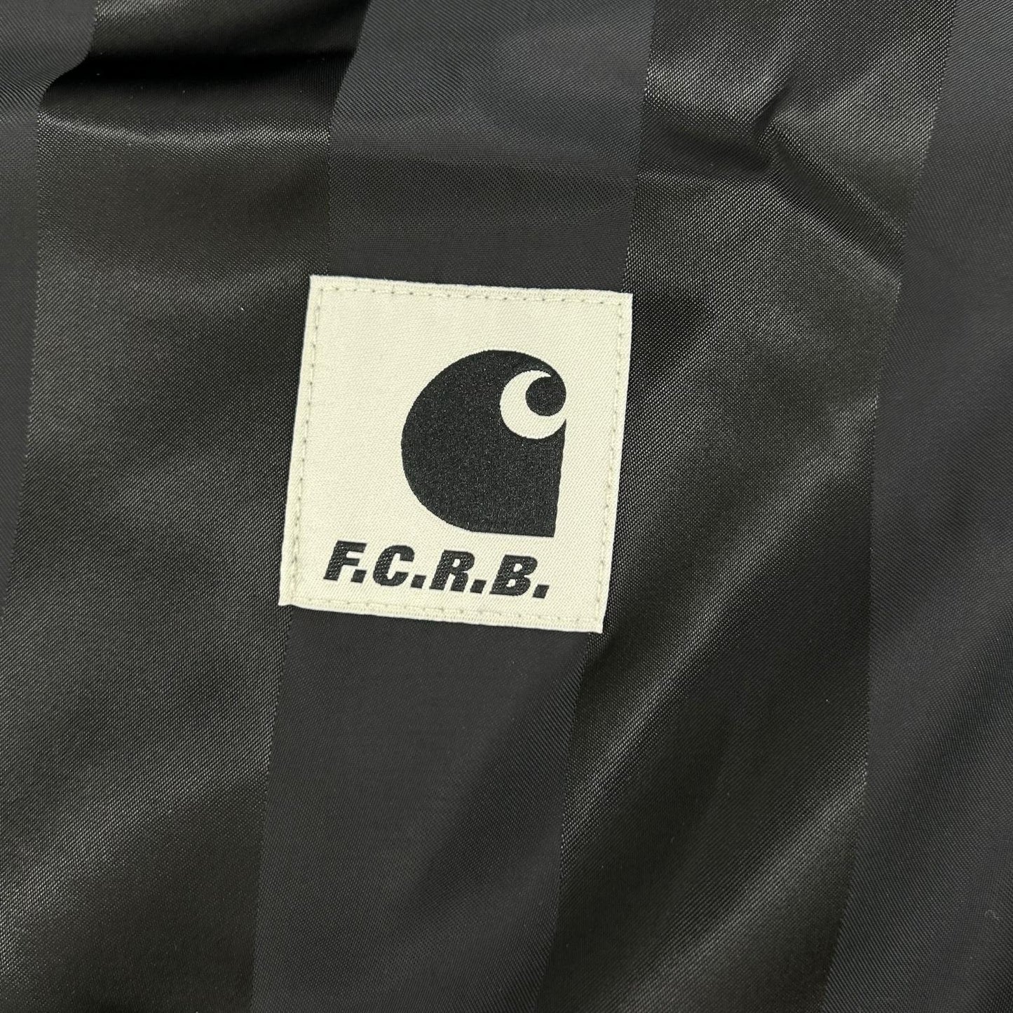 CARHARTT FCRB F.C.Real Bristol Warm-Up Black Nylon Jacket Size L
