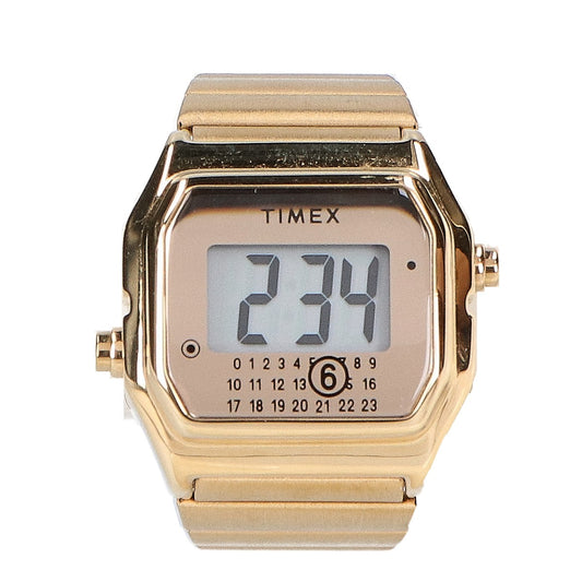 MM6 x TIMEX T80 Ring Watch Gold Stainless Steel Size M/L