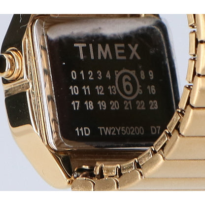 MM6 x TIMEX T80 Ring Watch Gold Stainless Steel Size M/L