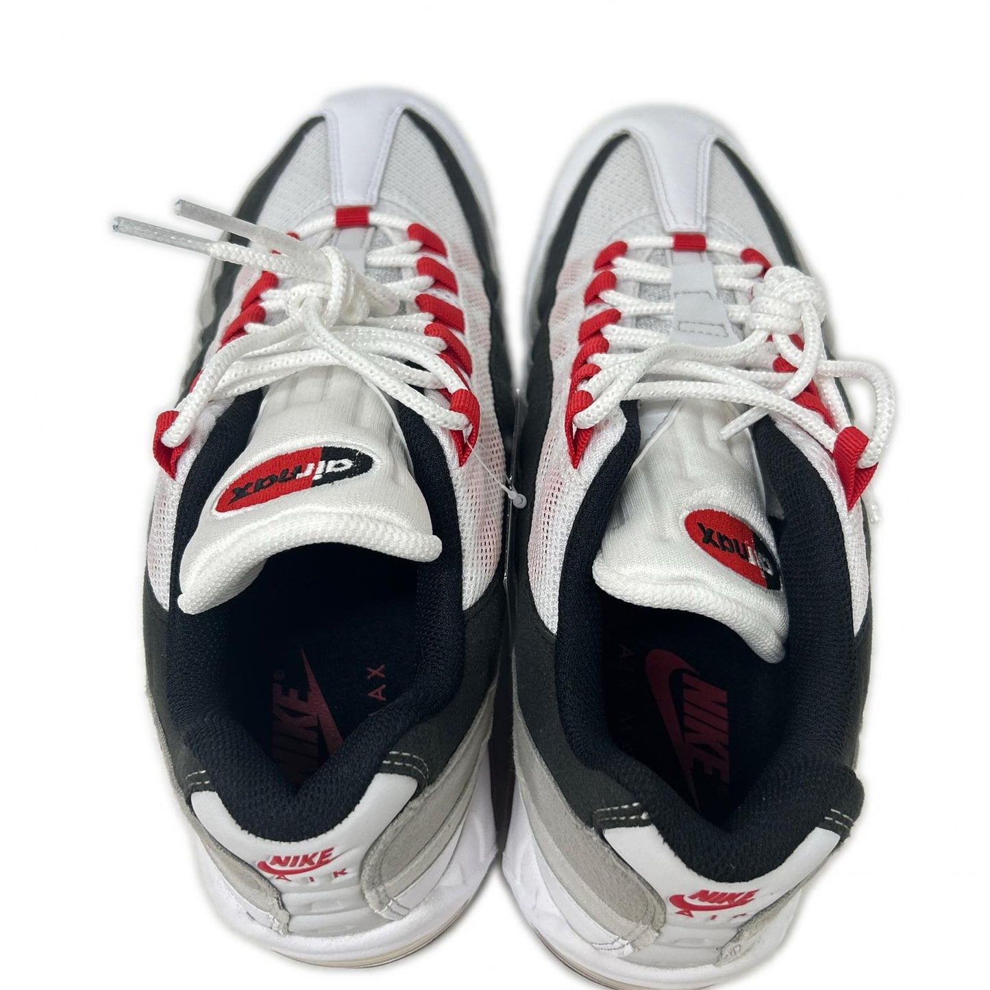 NIKE Air Max 95 Big Bubble Sneakers White/Red Size 27.5