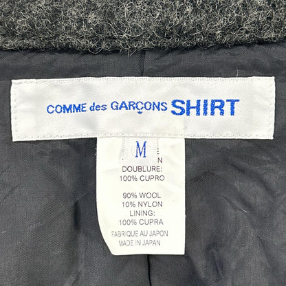 COMMEdesGARCONS SHIRT Wool Nylon Serge Jacket Gray Size M