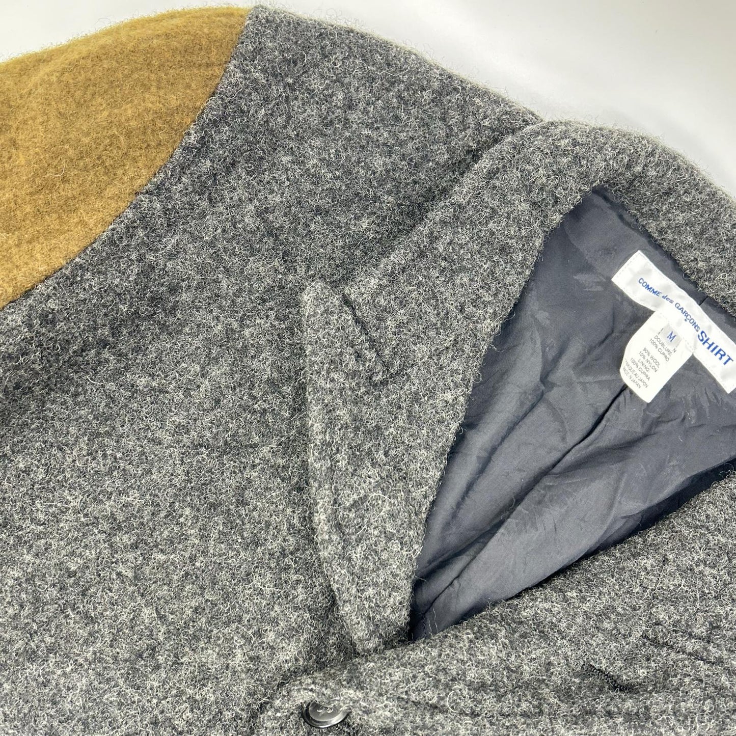 COMMEdesGARCONS SHIRT Wool Nylon Serge Jacket Gray Size M