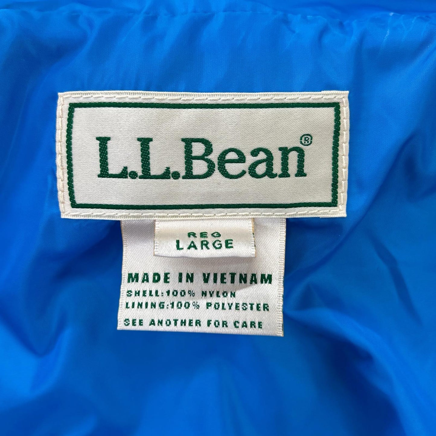 L.L.Bean Windy Ridge Nylon Jacket Beige Size L