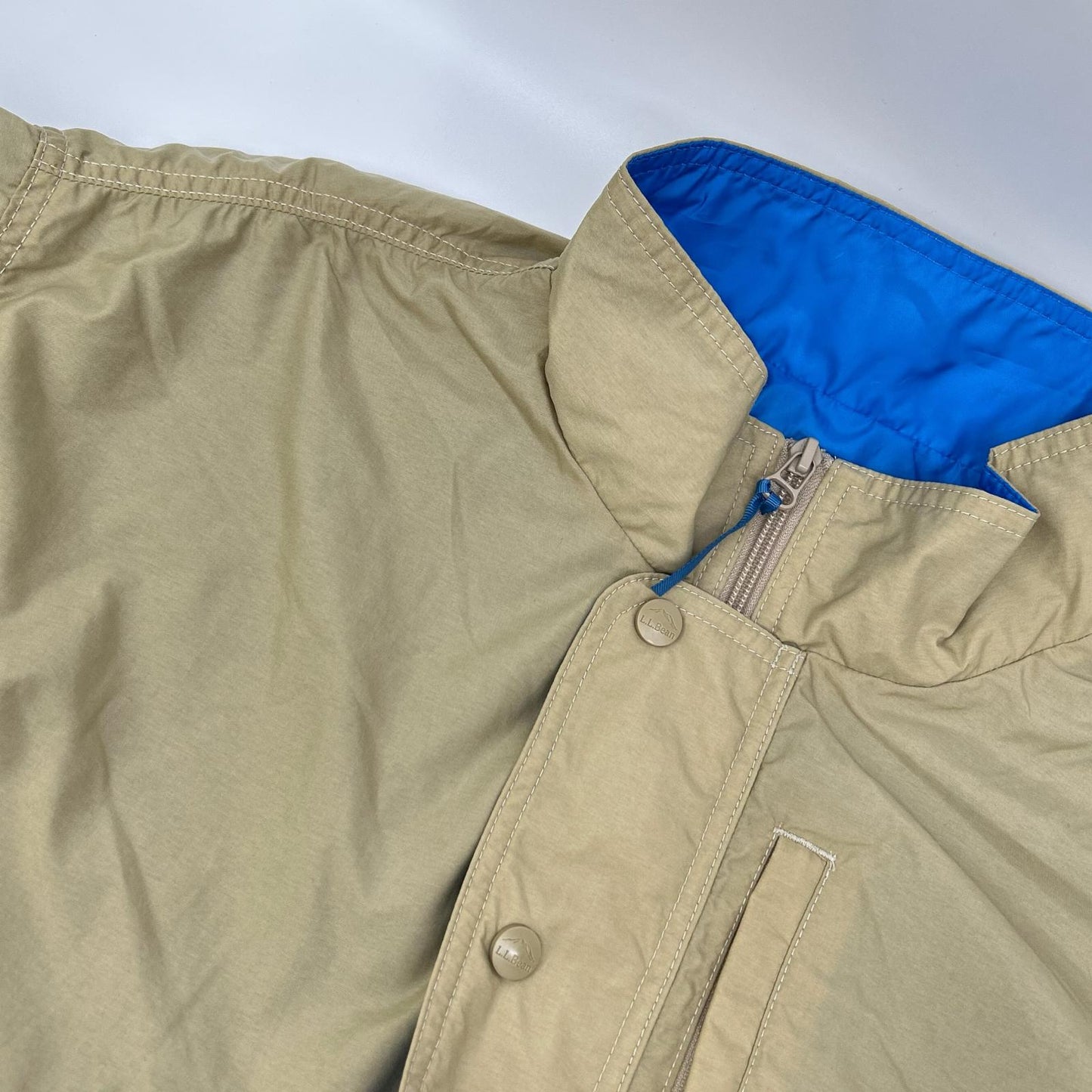 L.L.Bean Windy Ridge Nylon Jacket Beige Size L