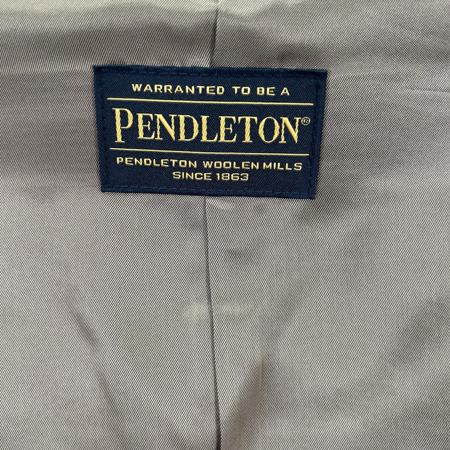 PENDLETON Tomorrowland Ombre Check Wool Jacket Brown Size M