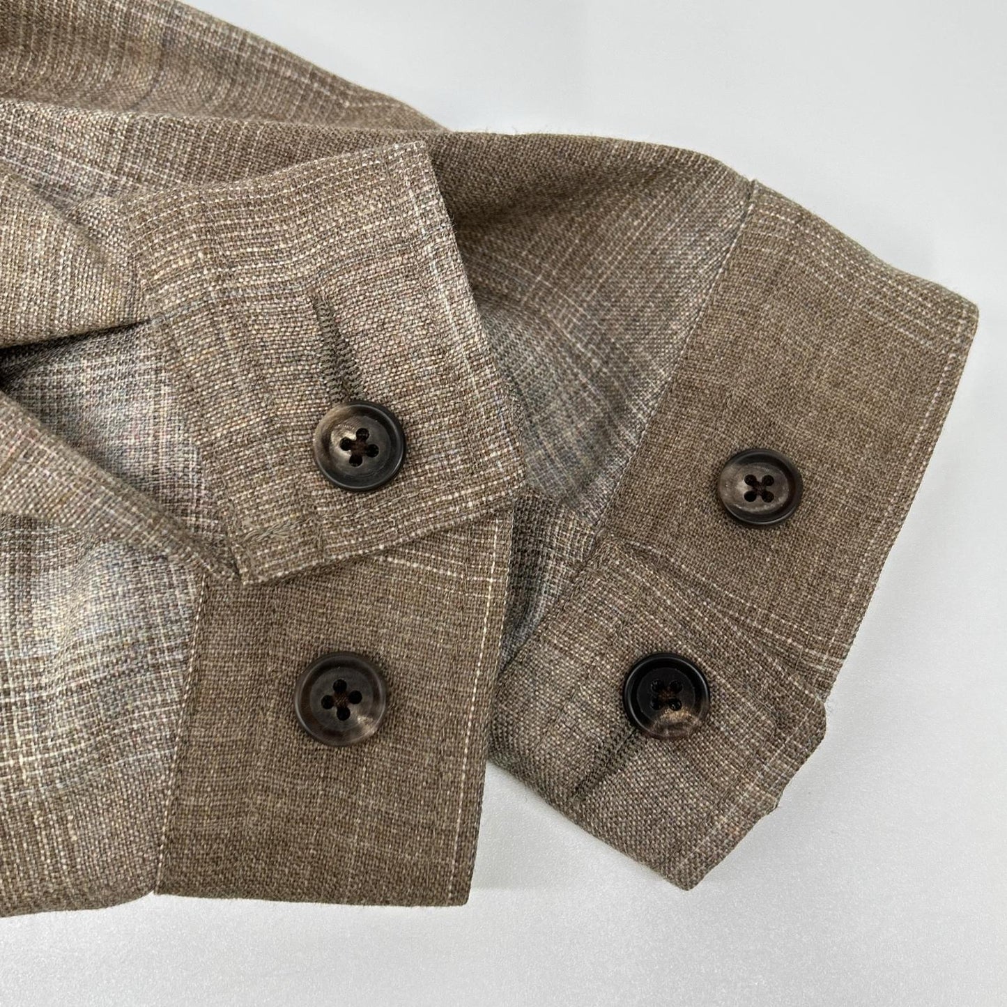 PENDLETON Tomorrowland Ombre Check Wool Jacket Brown Size M