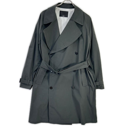 ES:S 23WCO-PTYP-101 Charcoal Green Trench Coat Size 0
