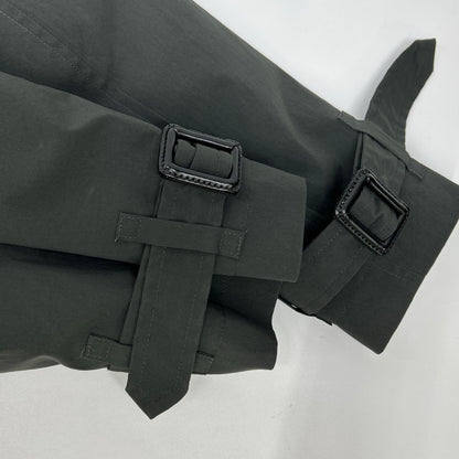 ES:S 23WCO-PTYP-101 Charcoal Green Trench Coat Size 0
